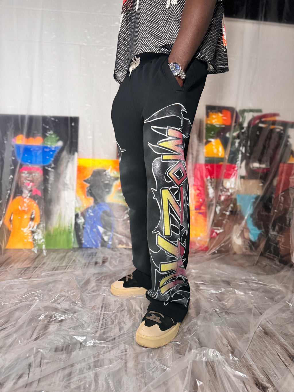 Mozski X Kaiden  Sweatpants (Black)