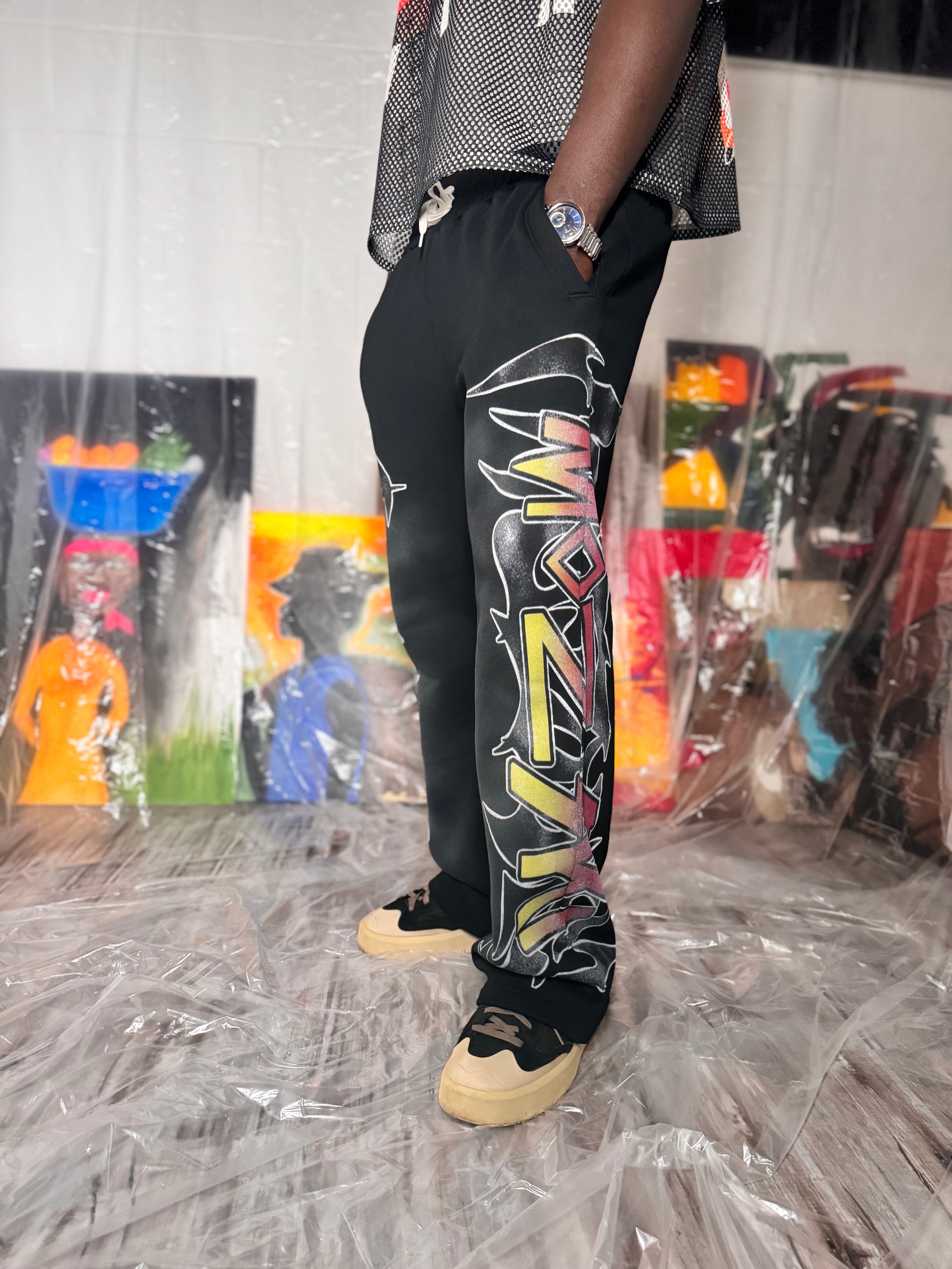 Mozski X Kaiden  Sweatpants (Black)